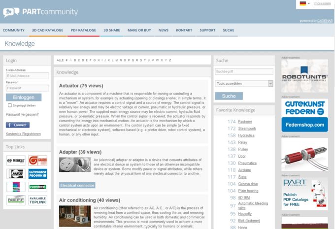 Engiclopedia auf PARTcommunity