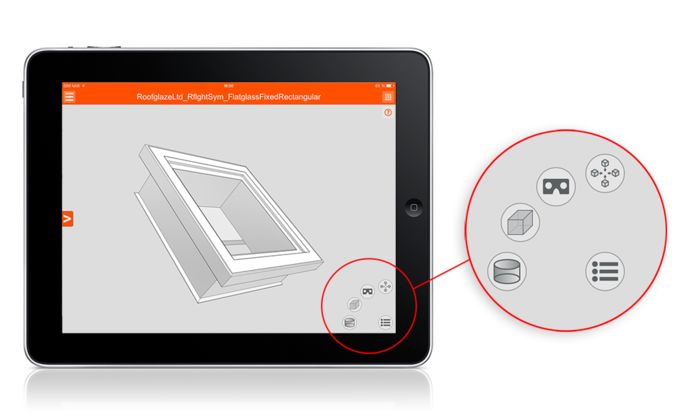 Switch between technical representations and ingenious features with a single tap