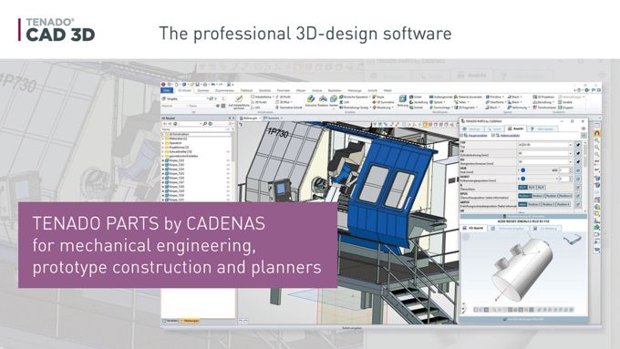Tenado：来自CADENAS公司专为机械、规划和原型构造行业提供的3D CAD零部件模型