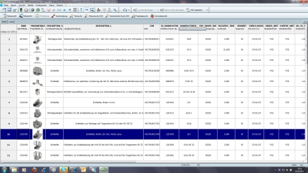 PHOENIX CONTACT Artikelstammdaten Tabelle